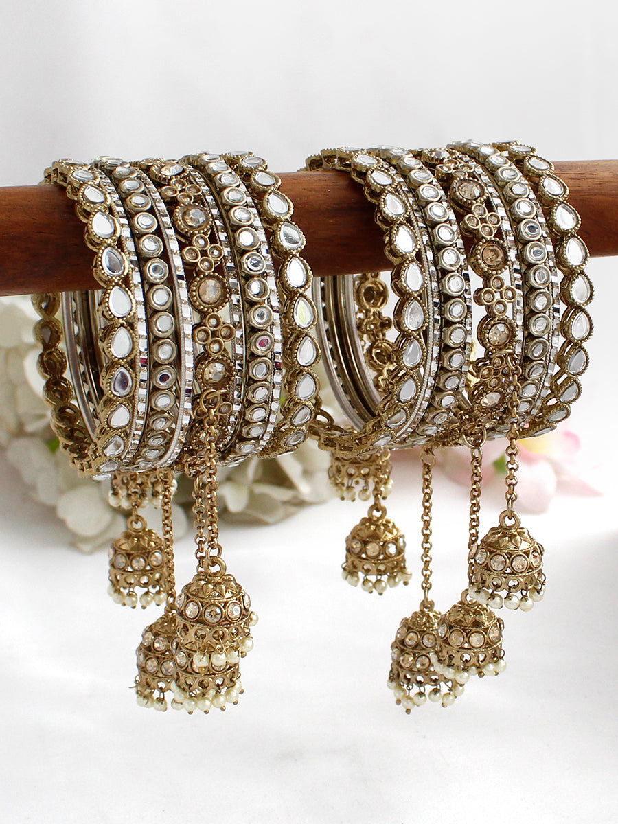 Nishka Bangle Set / Stack_gold