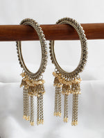 Nivika Jhumki Bangle Set-Gold