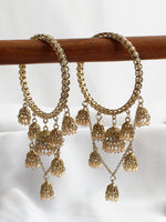 Drisha Jhumki Bangle Set-Gold