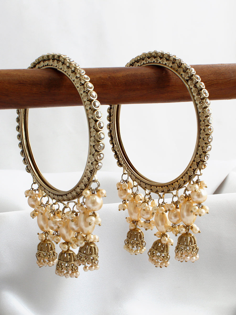 Shikha Jhumki Bangle Set-gold