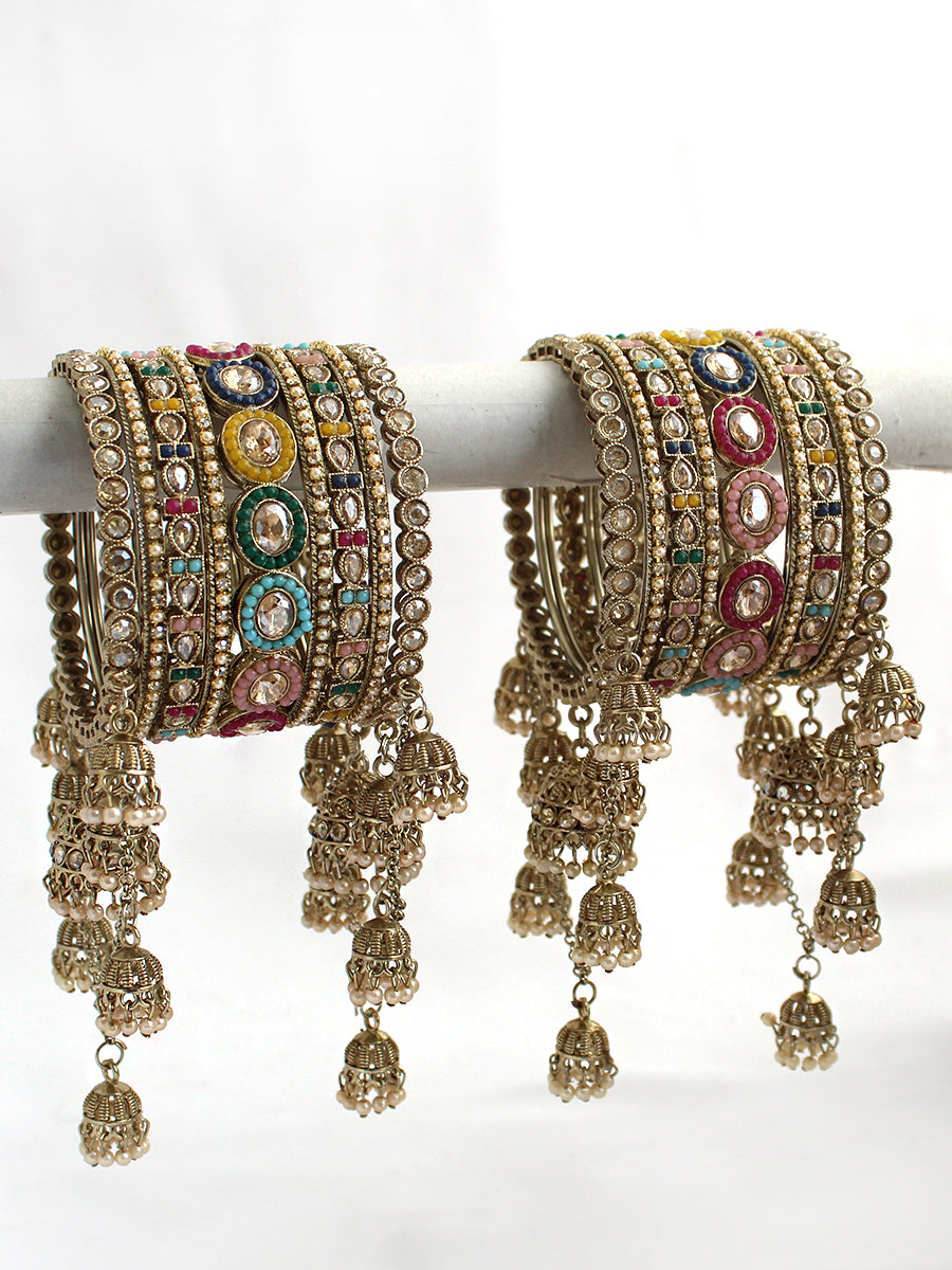 Kritika Bangle Set / Stack-Multicolor