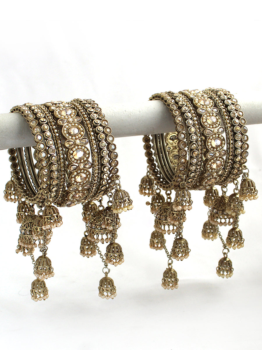 Krishvi Bangle Set /Stack-Gold