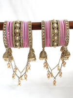 Vihani Bangle Set / Stack-Pink