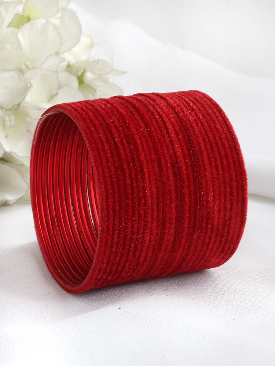 Dhaani Kids Bangle Set-Red