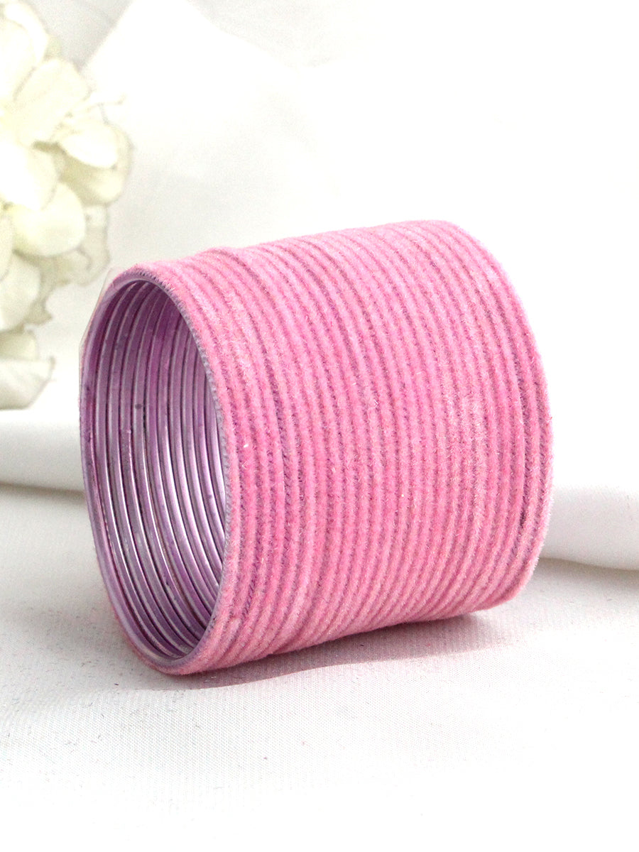 Dhaani Kids Bangle Set-Pastel  Pink