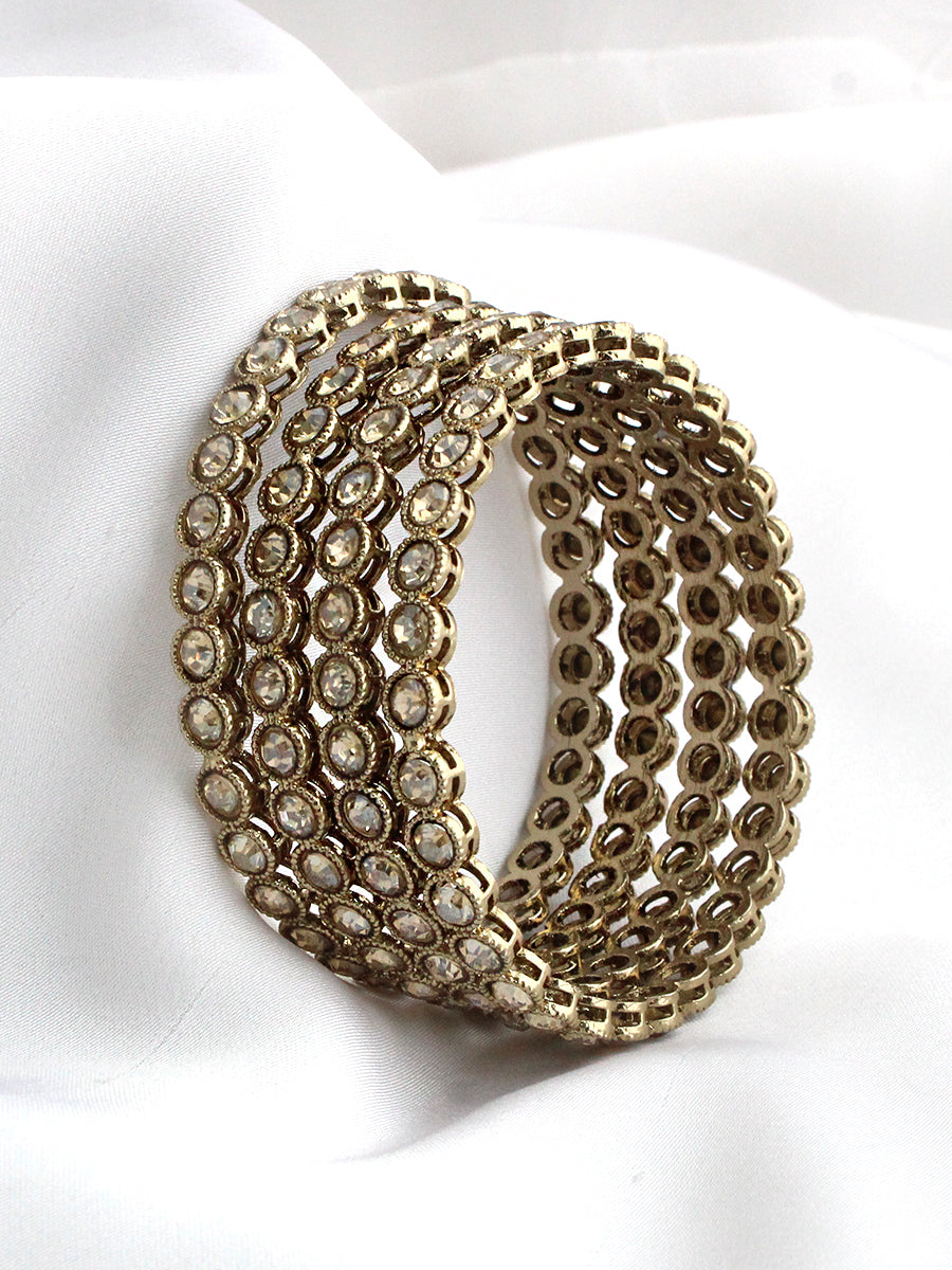 Avishi Bangle Set-Gold