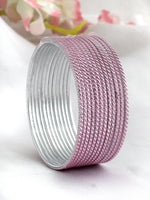 Veda Bangle Set-Pastel Pink