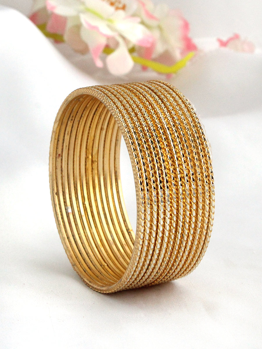 Veda Bangle Set-Gold