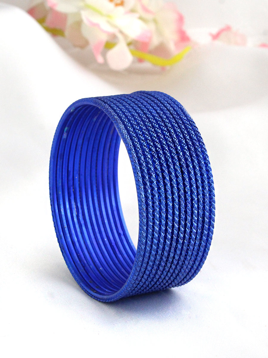 Veda Bangle Set-Blue