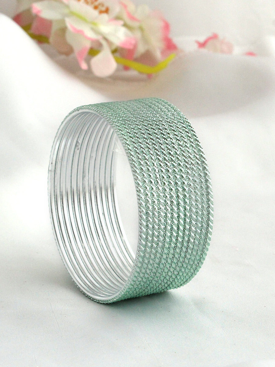 Veda Bangle Set-Mint Green