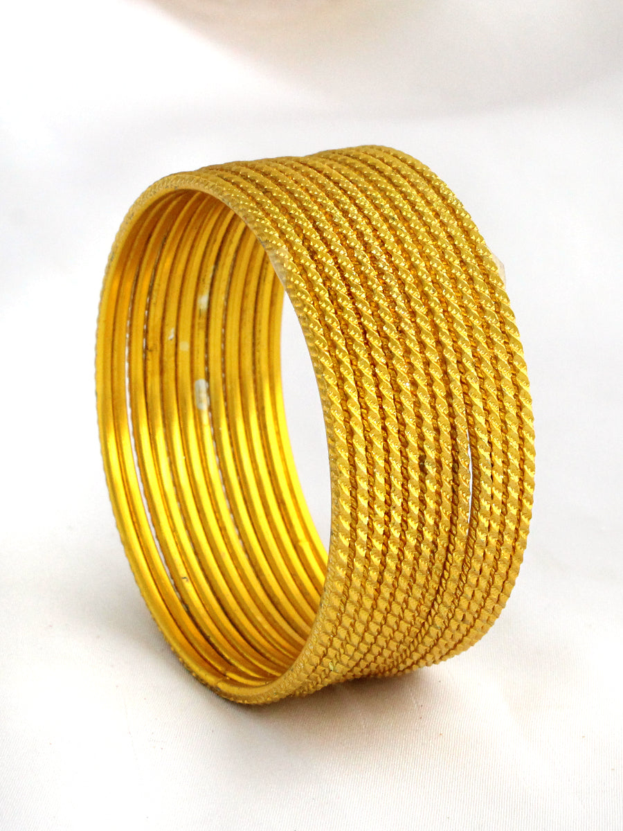 Veda Bangle Set-Yellow