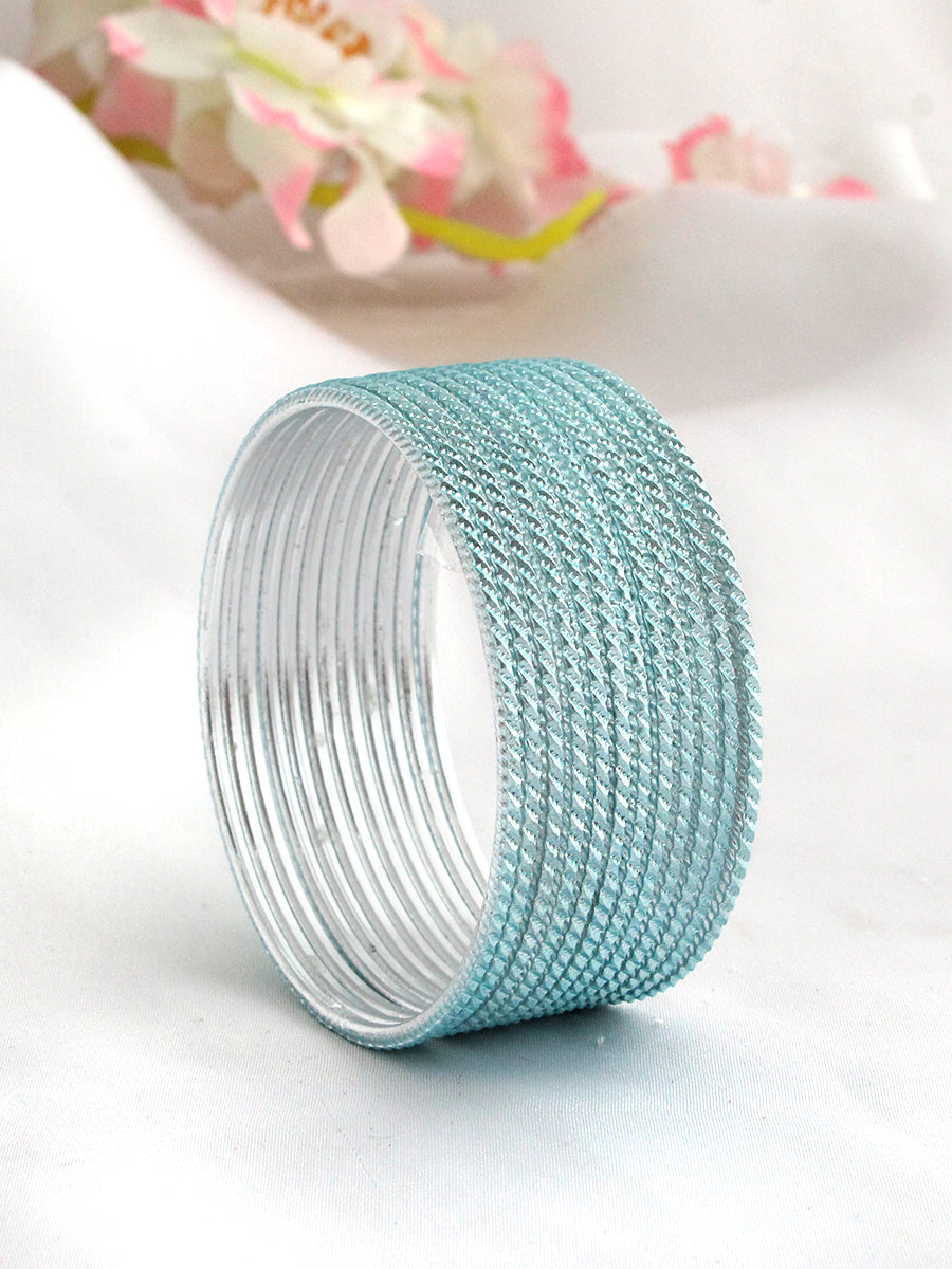 Veda Bangle Set-Pastel Blue