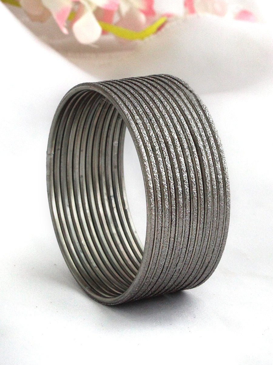 Misha Bangle Set-Grey