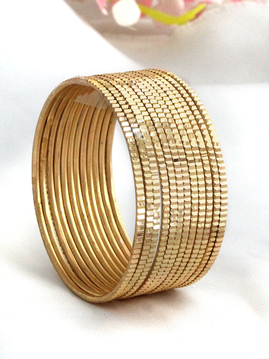 Yana Bangle Set-Gold