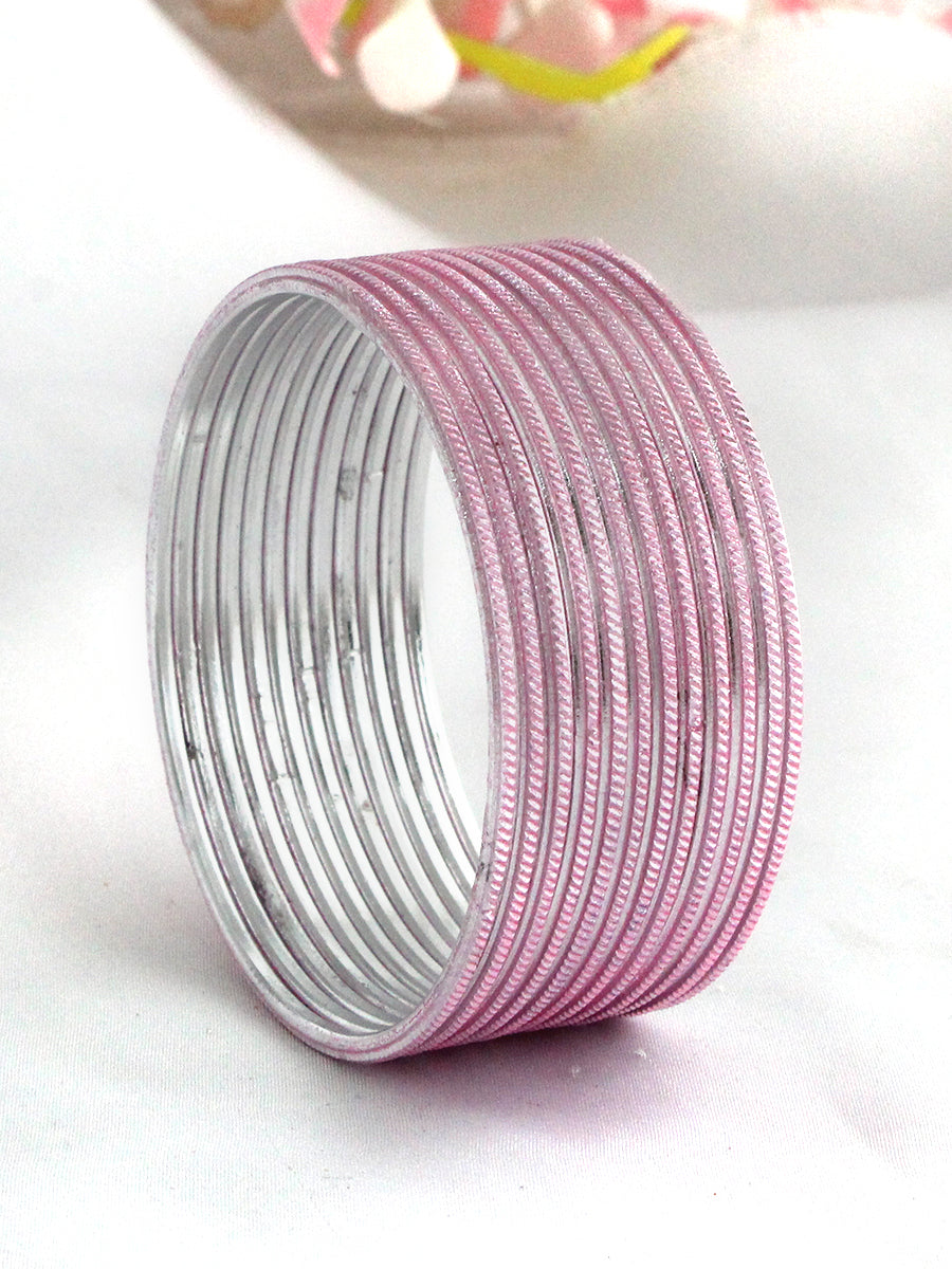 Misha Bangle Set-Pink