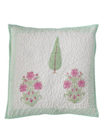 Garden Bloom Floral Block Print Cushion Cover-Set of 5