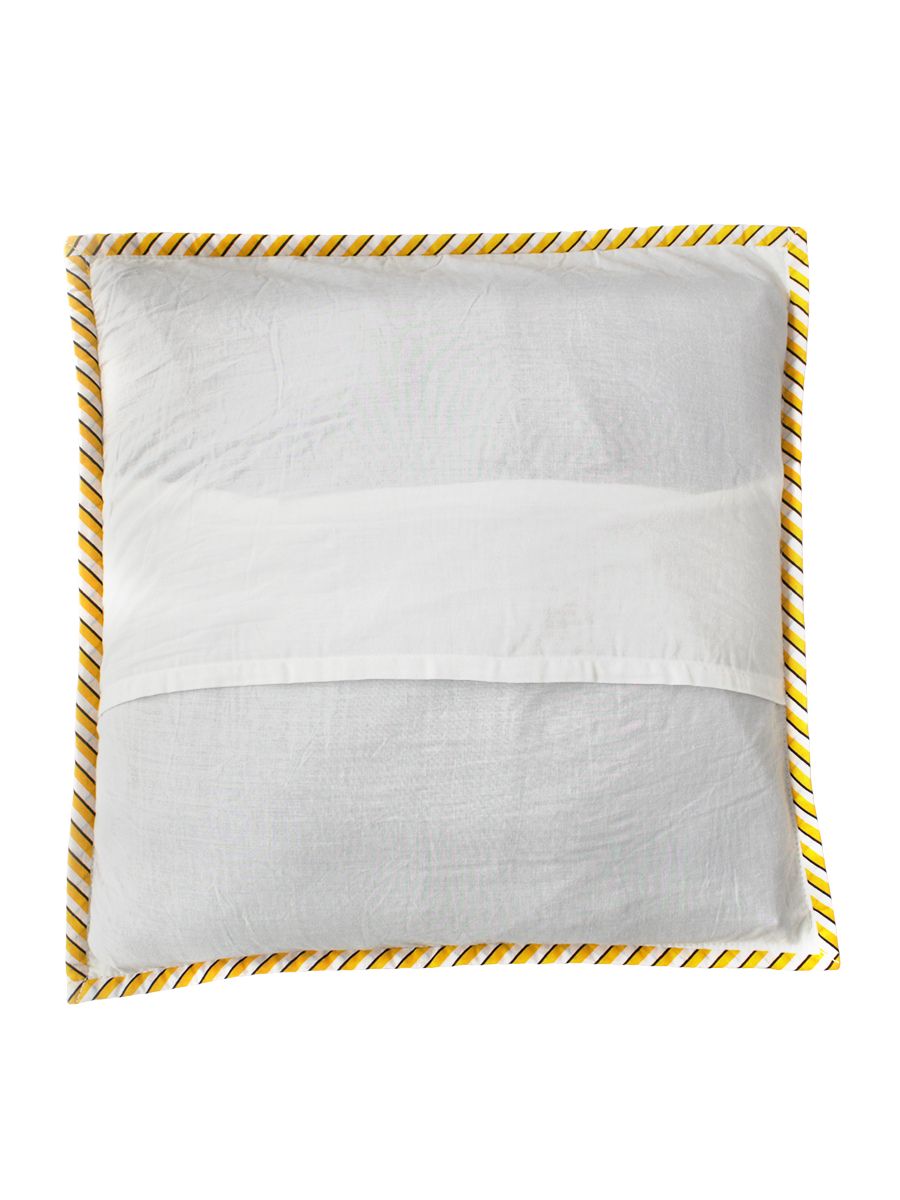 Handcrafted Marigold Floral Cushion Cover Set of 5
