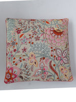 Pink Blossom Floral Hand Quilted Cushion Cover-Set of 5