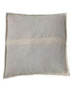 beige pillow with beige stripe on a white background