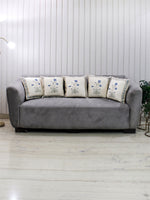 Blue Orchid Hand Block Cushion Covers – Set of 5-Blue