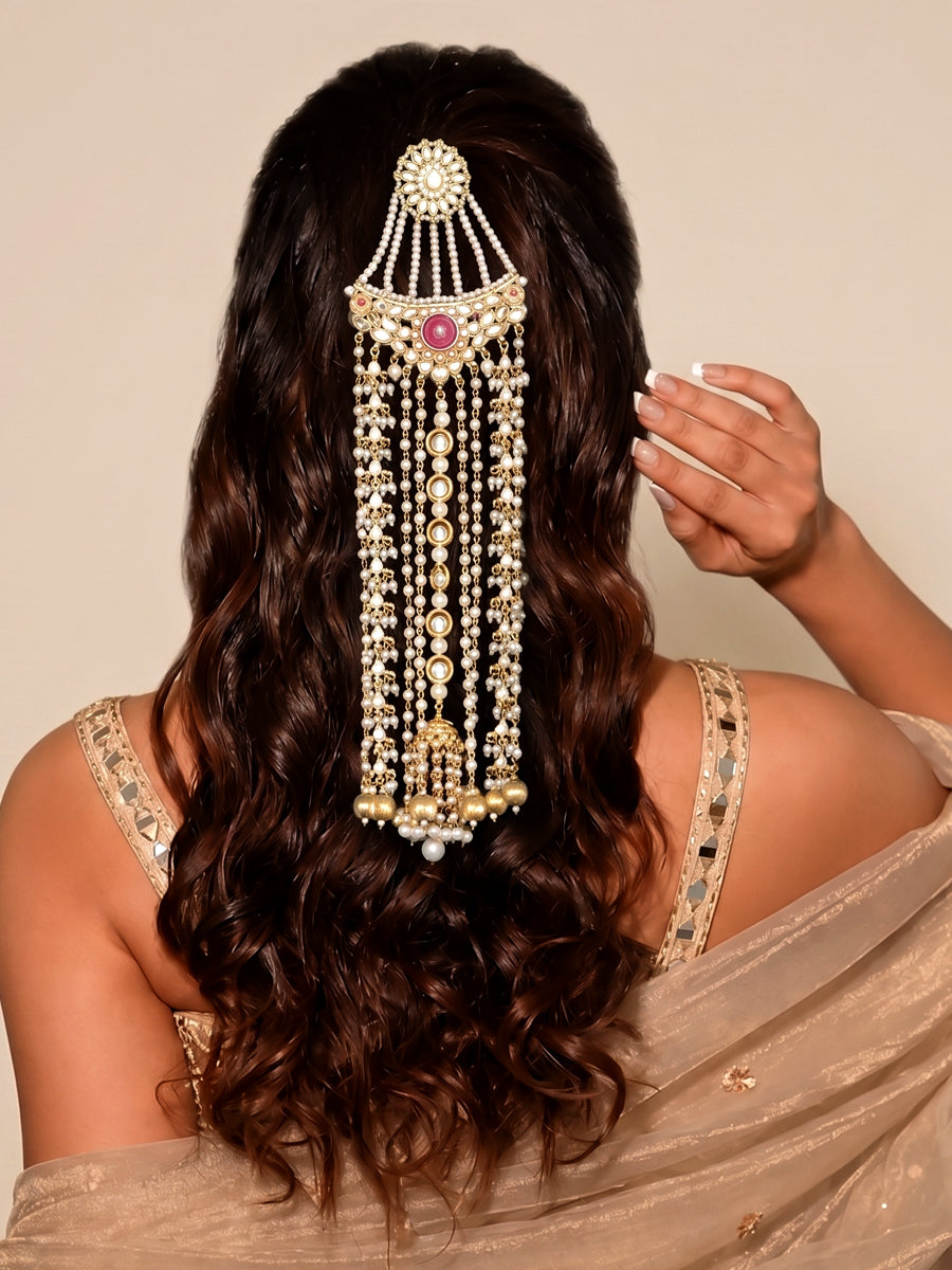 Nivedita Hair Accessory / Choti Traditional Bridal Hair Accessories for Wedding Functions