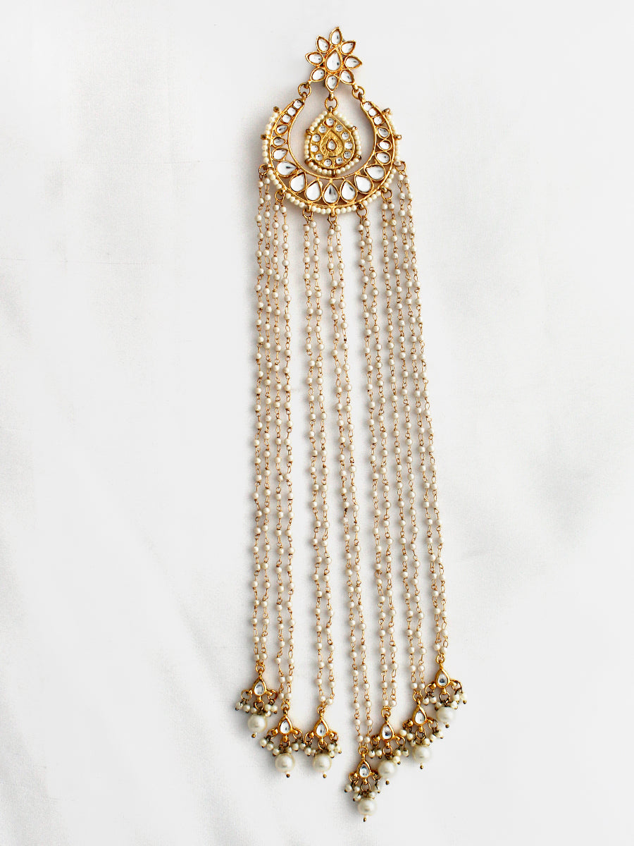 Vrinda Hair Accessory / Choti Ethnic Hair Jewelry with Fast International Shipping-Gold