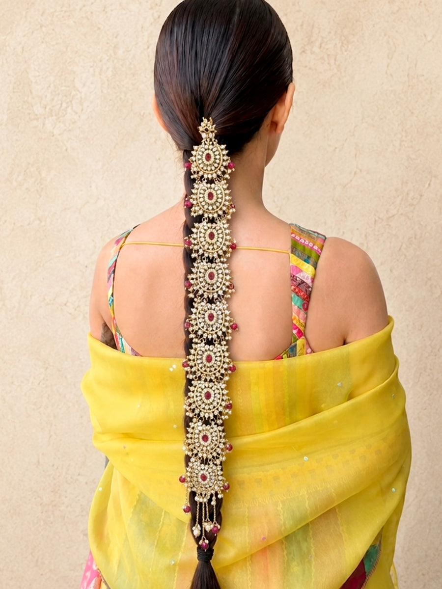Vishali Hair Accessory / Choti-Maroon