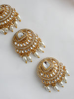 Ubika Hair Accerory / Braid Pin set Kundan Hair Jewelry for South Asian Brides-Gold
