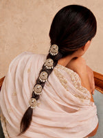 Ubika Hair Accerory / Braid Pin set Kundan Hair Jewelry for South Asian Brides-Gold