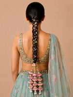Manpreet Floral Paranda Decorative Punjabi Parandi for Festive Styling-Pastel Pink