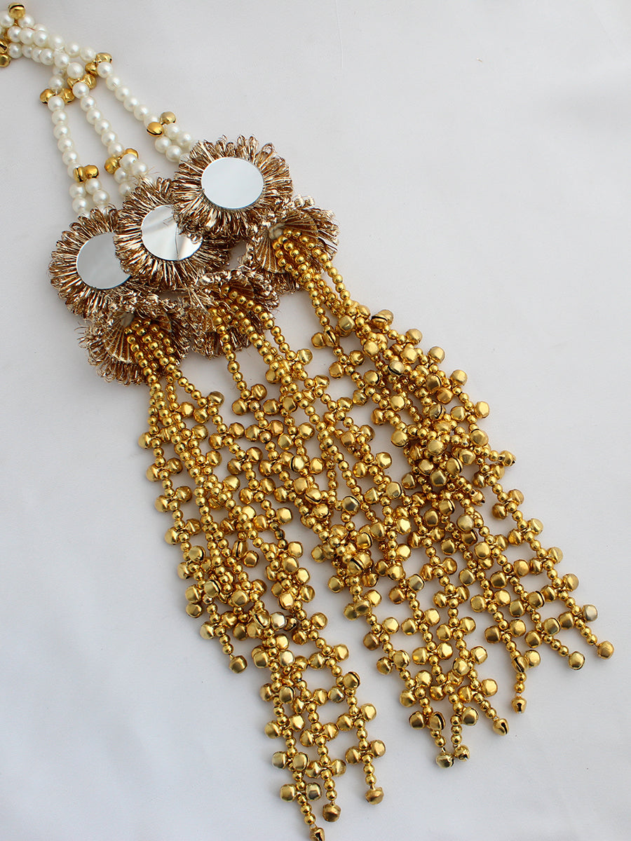 Noor Paranda Traditional Desi Parandi for Cultural Celebrations-Gold