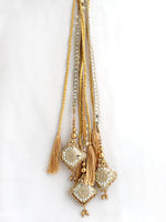 Ishani Warp Parandi / Paranda Traditional Punjabi Hair Parandi for Weddings-Gold