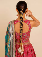 Ishani Warp Parandi / Paranda Traditional Punjabi Hair Parandi for Weddings-Gold