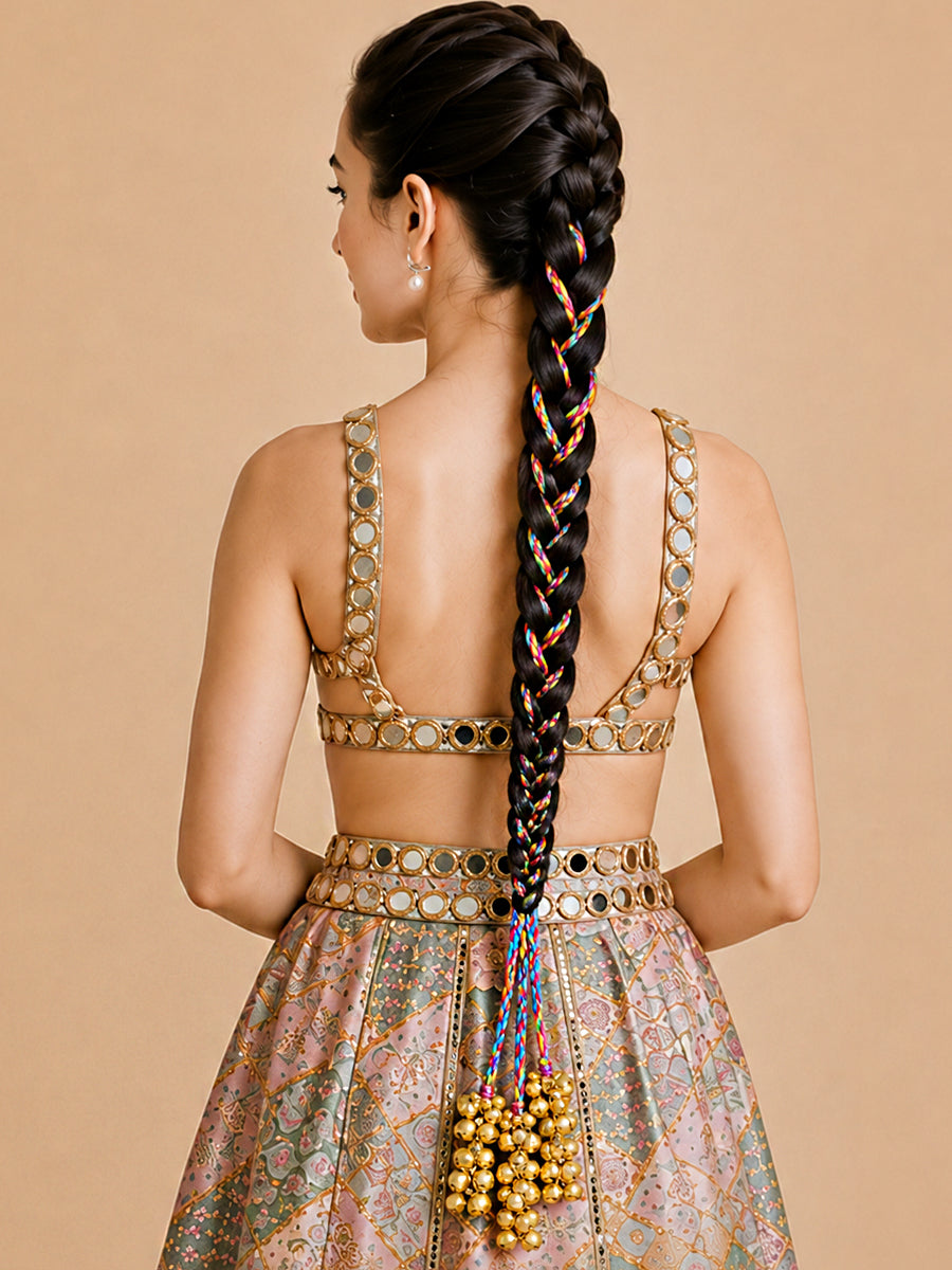 Antra Parandi / Paranda Colorful Punjabi Parandi | Ships Worldwide-Multicolor