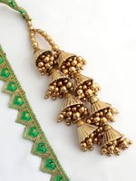 Gurleen Wrap Parandi / Paranda Ethnic Indian Parandi | Ready-to-Ship Inventory-Green