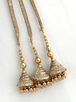 Savira Parandi / Paranda Handmade Bridal Parandi for Mehndi & Sangeet-Antique Gold
