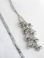 Avleen Warp Parandi / Paranda Silver Tassel Parandi for South Asian Brides