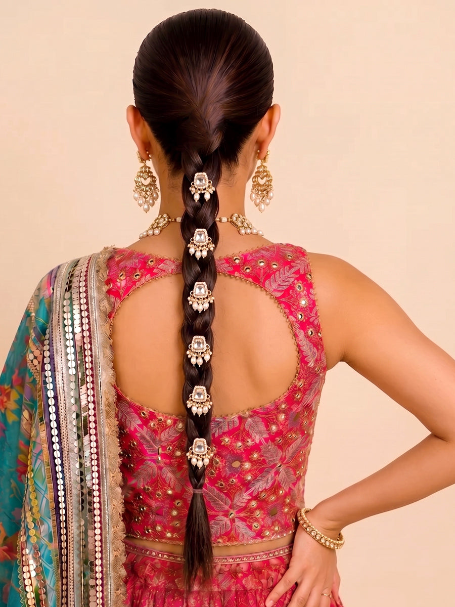 Parchi Hair Accessory / Braid Pins-Gold