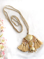 Ayesha Warp Paranda Traditional Punjabi Hair Parandi for Weddings-Gold