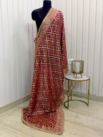 Keesha Dupatta - Maroon