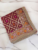 Keesha Dupatta - Maroon