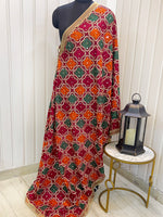 Nimrat Phulkari Dupatta - Maroon