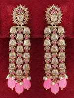Celina Earrings-Pink