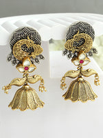 Rashmi Jhumki Earrings-Maroon