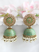 Heena Earrings-Mint Green