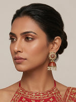 Heena Earrings-Maroon