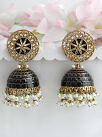 Heena Earrings-Black