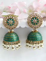 Heena Earrings-Sea Green