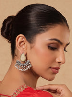 bhavna Earrings - Silver / White