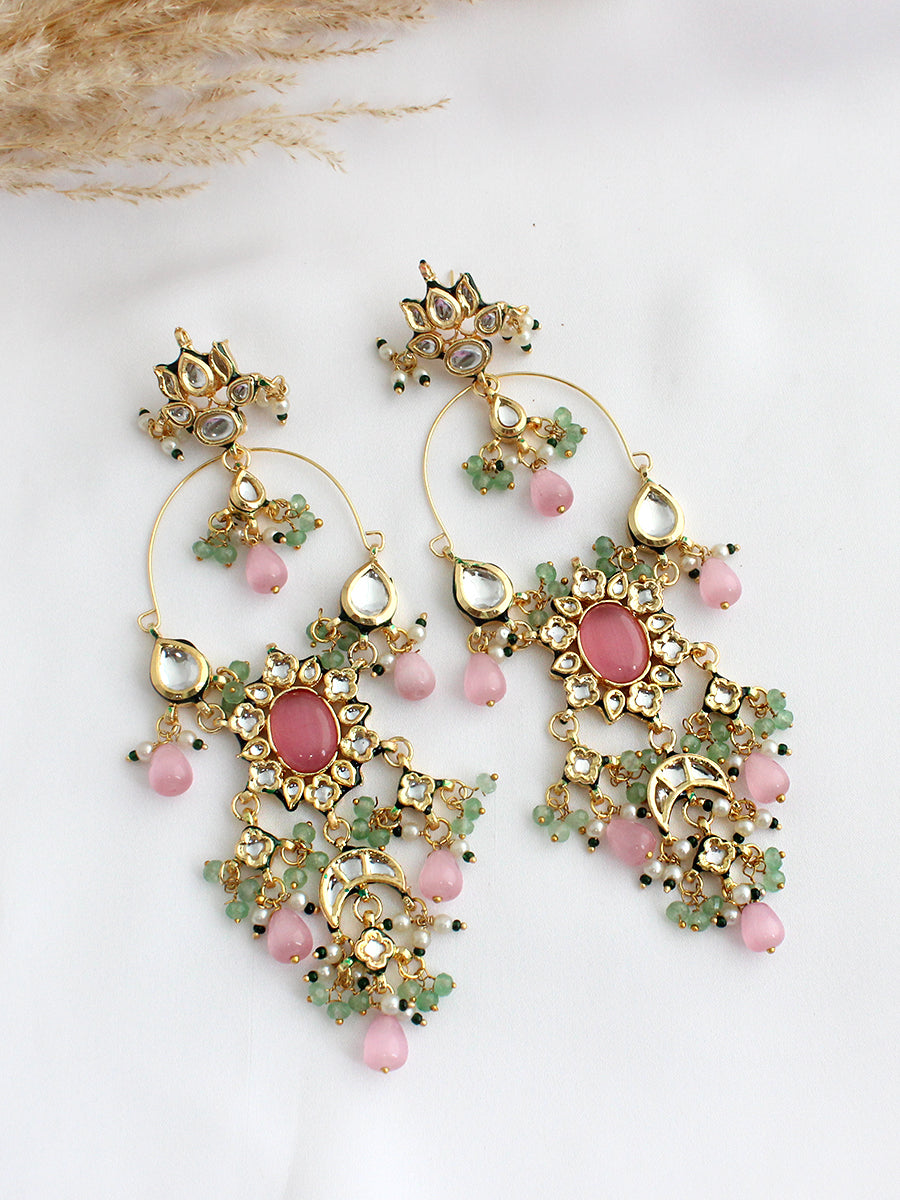 Heer Earrings - Pastel Pink